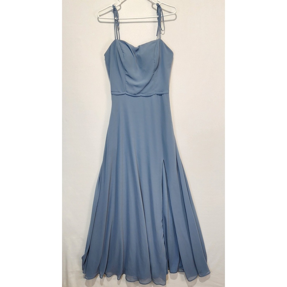 Morilee Madeline Gardner Women's Bridesmaids Elegant Classy Dress Blue Size 8